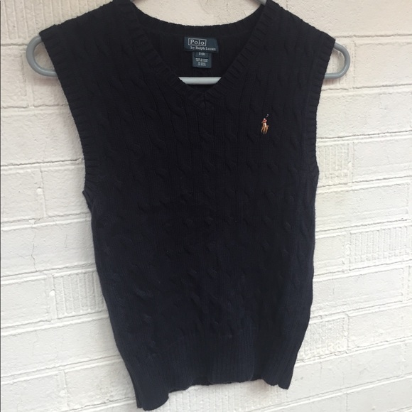 Polo Ralph Lauren Other - Polo Ralph Lauren blue sweater vest size 8 boys